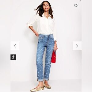 Boden Girlfriend Jeans Laser Spot SIZE 27 R